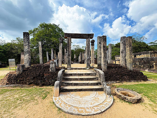 Home atadage at polonnaruwa ruins, sri lanka, world heritage site
