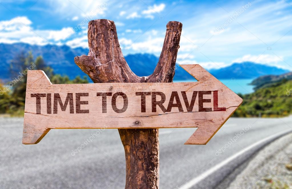 Depositphotos 67115793 Stock Photo Time To Travel Wooden Sign